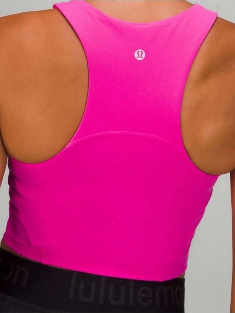 lululemon athletica Hot Pink Cropped Tank Top